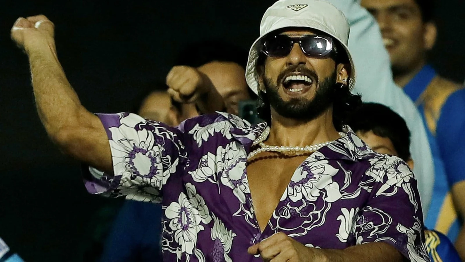 Ranveer Singh jumps with joy, punches the air in response to Rohit Sharma’s six at IPL match in Mumbai. Watch