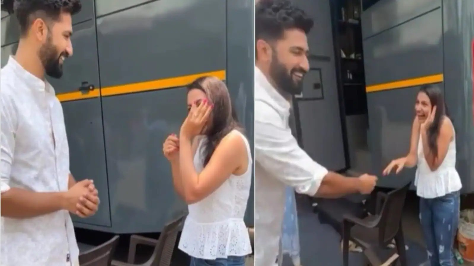 Vicky Kaushal meets emotional female fan who rescheduled her flight to see him, tells her ‘bada pyara naam hai’