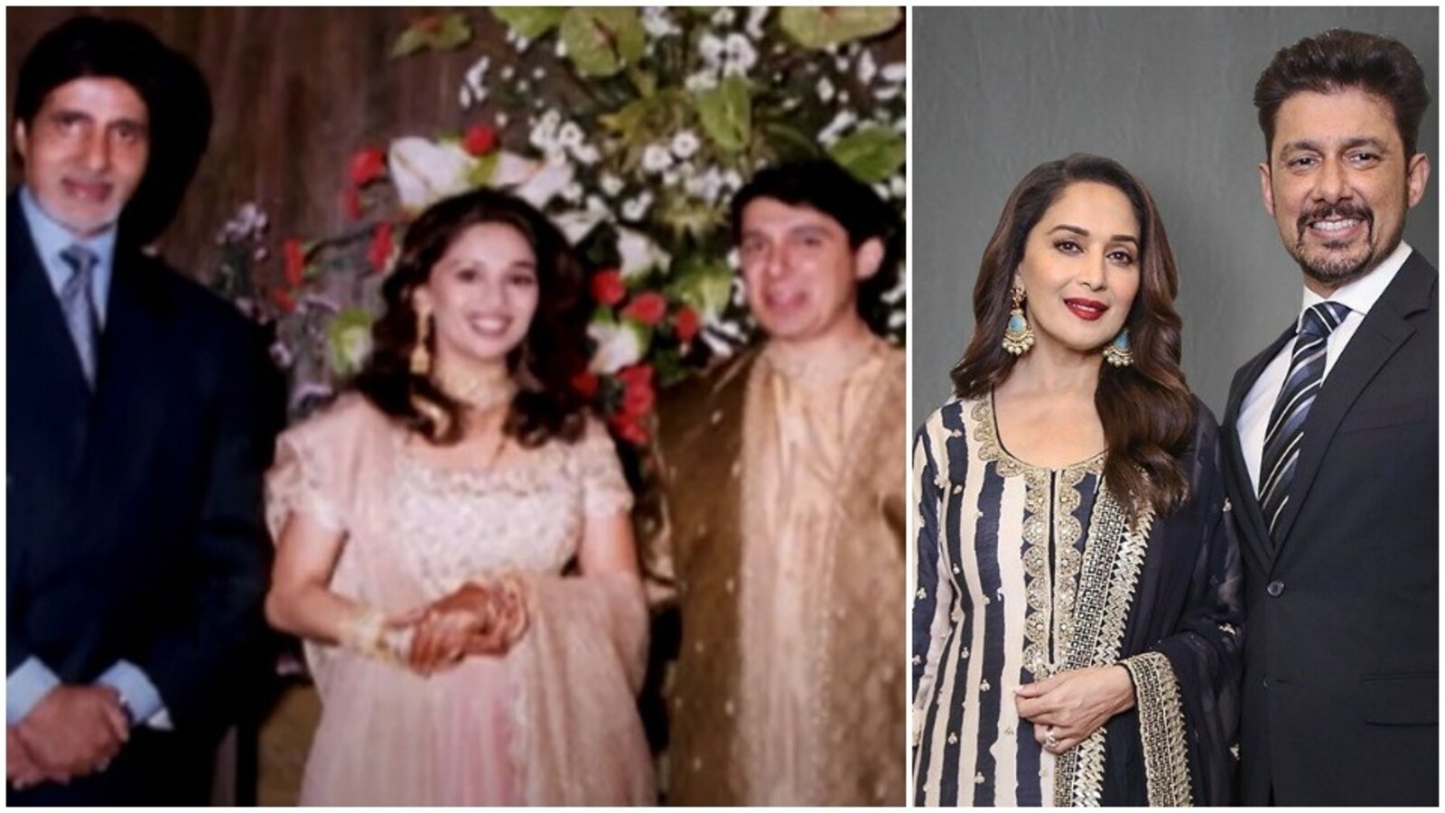 When Madhuri Dixit revealed Shriram Nene could only identify Amitabh Bachchan at wedding party; said, ‘I know that face’