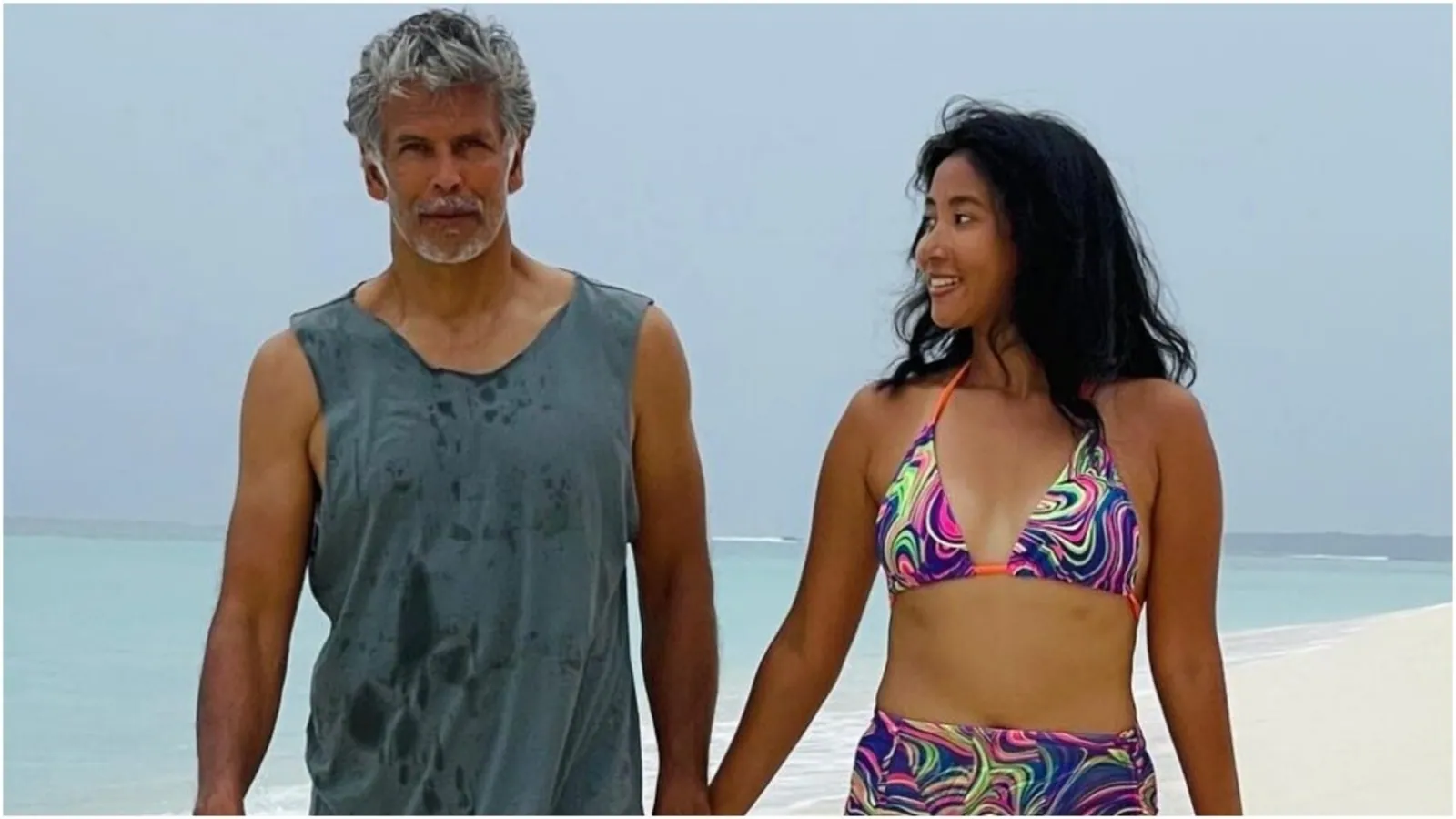 Ankita Konwar drops romantic pic featuring Milind Soman with adorable note, fan says ‘Can’t beat this chemistry’