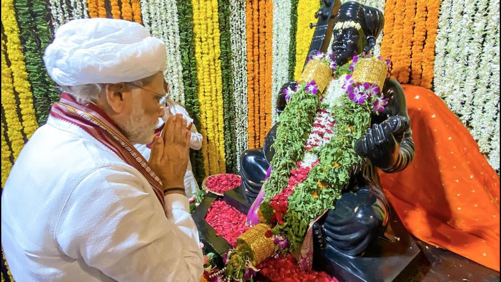 PM Modi inaugurates ‘Shila’ temple in Pune’s Dehu, pays respects to Sant Tukaram