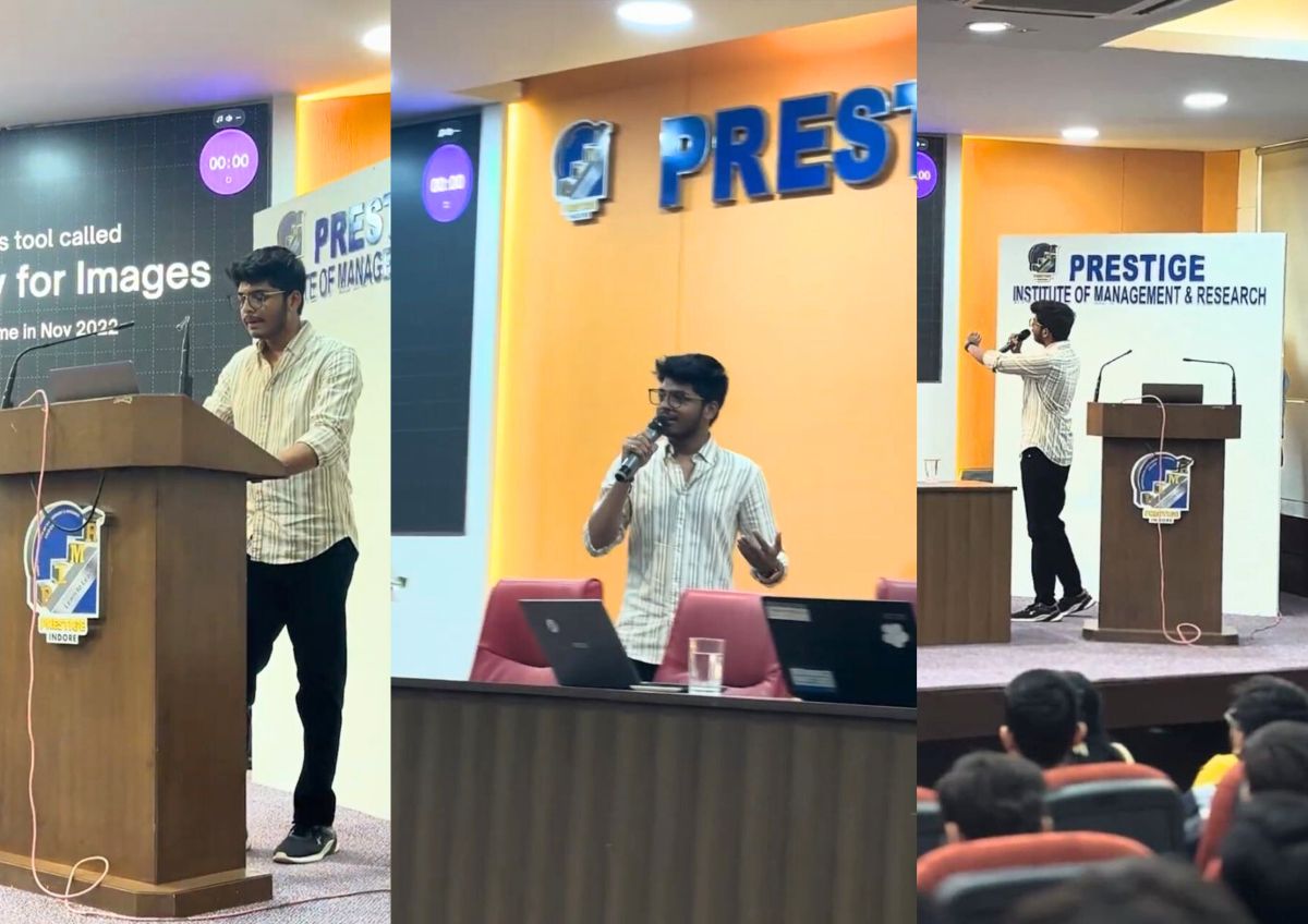 At Just 20, Utkarsh Deshmukh Teaches the Future of AI to Students at Prestige Institute of Management & Research